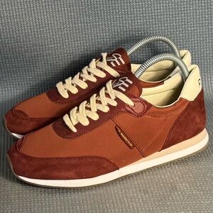 Sam Edelman Women's Tori Trainer Shoes Size‎ 8.5 RED/IVORY